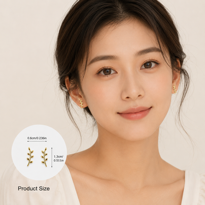 Luxe Line Mini Zircon Stud – A Spark of Modern Minimalism