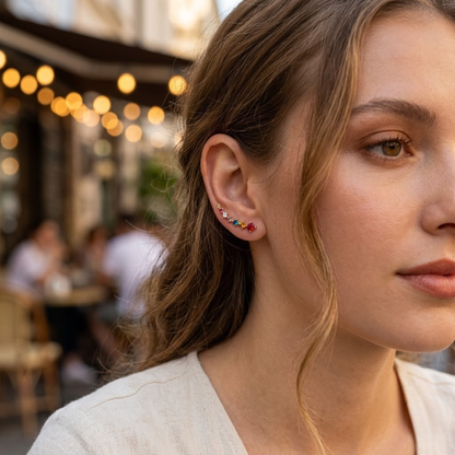 RoséLuxe™ Zircon Drop Hook Earrings – Pure Elegance in Every Sparkle