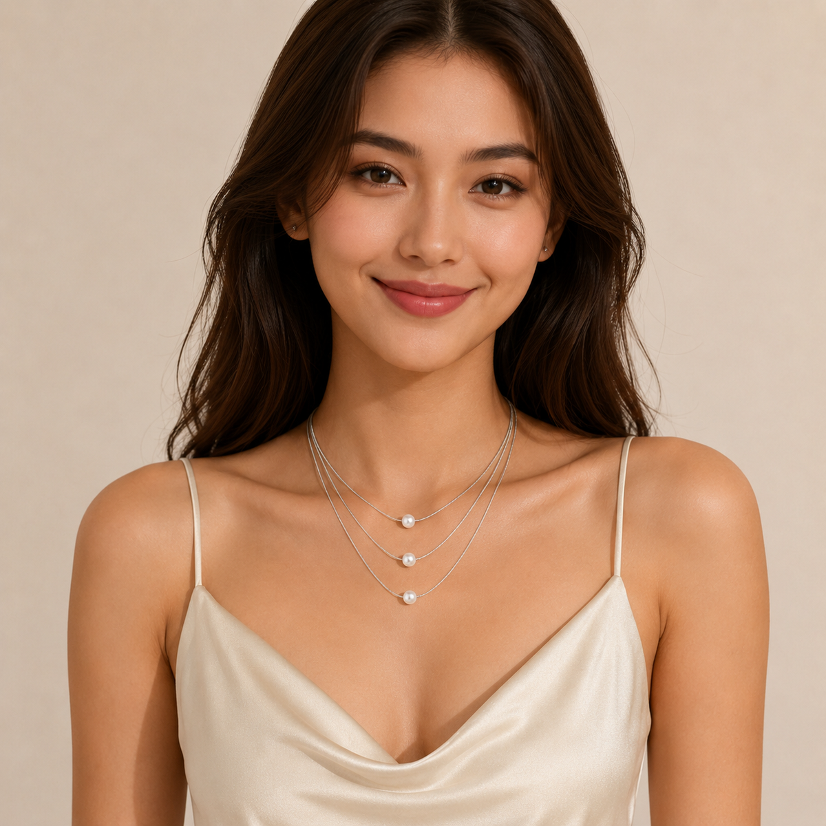 Lunara™ Boho Pearl Clavicle Necklace – Effortless Glow, Timeless Grace