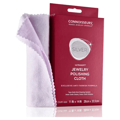 Silver Jewelry Polishing Cloth, Cleans and Polishes All Silver Jewelry